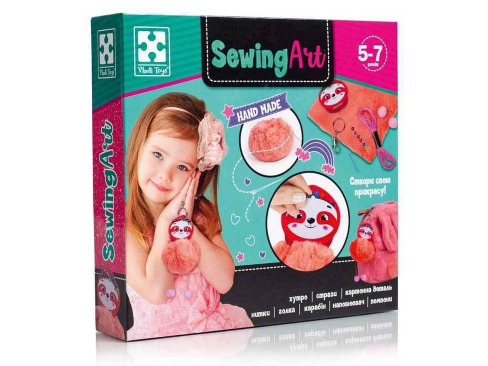 Набір для творчості Sewing art. Sloth VT4205-07 (укр) ТМ VLADI TOYS Київ - фото 1