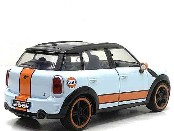 Машина Автосвіт MINI COOPER інерційна відкриваються двері та капот 17 см 1:24 Блакитна (AP-1899) Чернігів