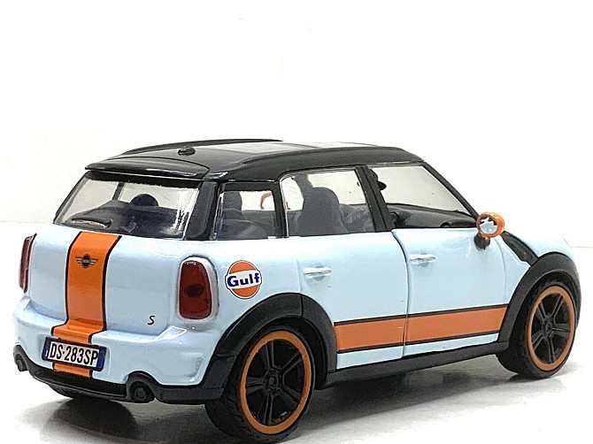 Машина Автосвіт MINI COOPER інерційна відкриваються двері та капот 17 см 1:24 Блакитна (AP-1899) Чернігів - фото 2