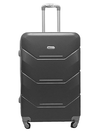 Чемодан пластиковый MILANO BAG 147 большой 75 см графит Киев - изображение 1