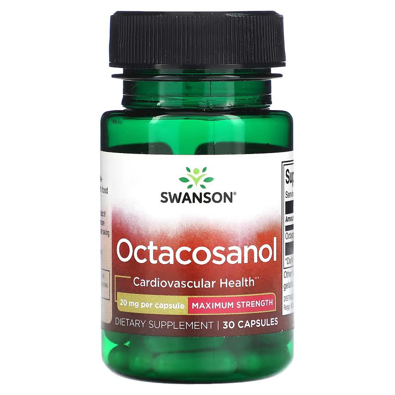 Октакозанол Swanson Octacosanol Maximum Strength 20 mg 30 Capsules Луцк - изображение 1