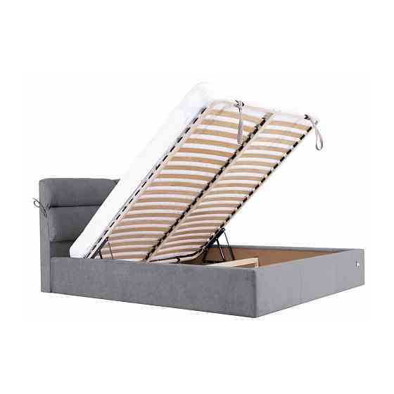 Кровать EdinburghDesign Rosto 93 Comfort с нишей для белья 140x190 серый Киев