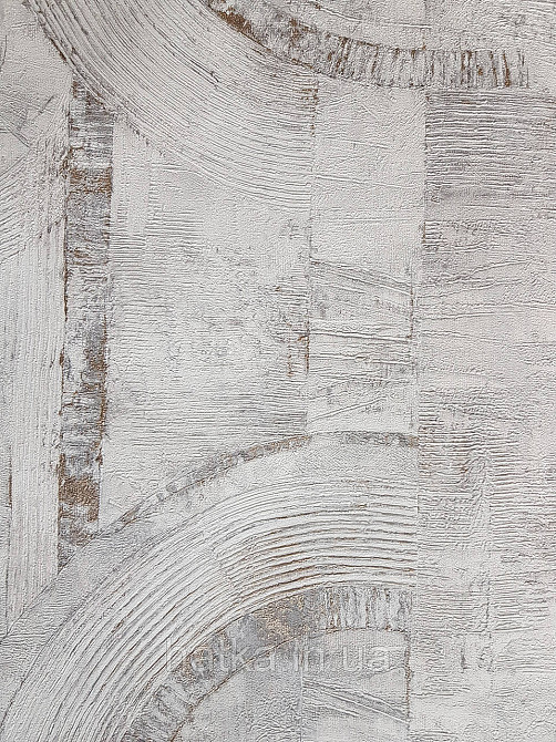 Шпалери метрові вінілові на флізелін Rasch Composition лофт геометрія абстракція напівкола мазки білі сірі Київ - фото 2