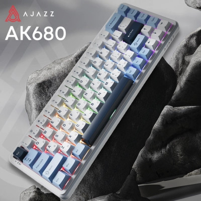 Клавіатура Ajazz AK680 MAX (8+8K) Magnetic Switch RGB Wireless/Bluetooth/USB White (AK680-M-BWD-A) Вінниця - фото 3