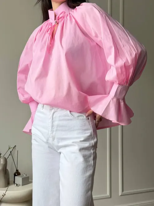 Женская блуза коттоновая - стильная новинка для элегантных образов. Одесса - изображение 8