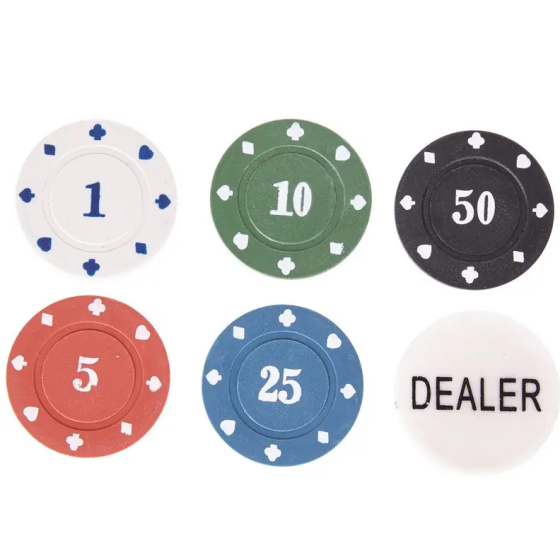 Набір Для Покера на 100 фішок у Металевому Боксі Дніпро