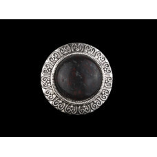 Жіночий перстень з чорно-червоним каменем Київ - фото 1