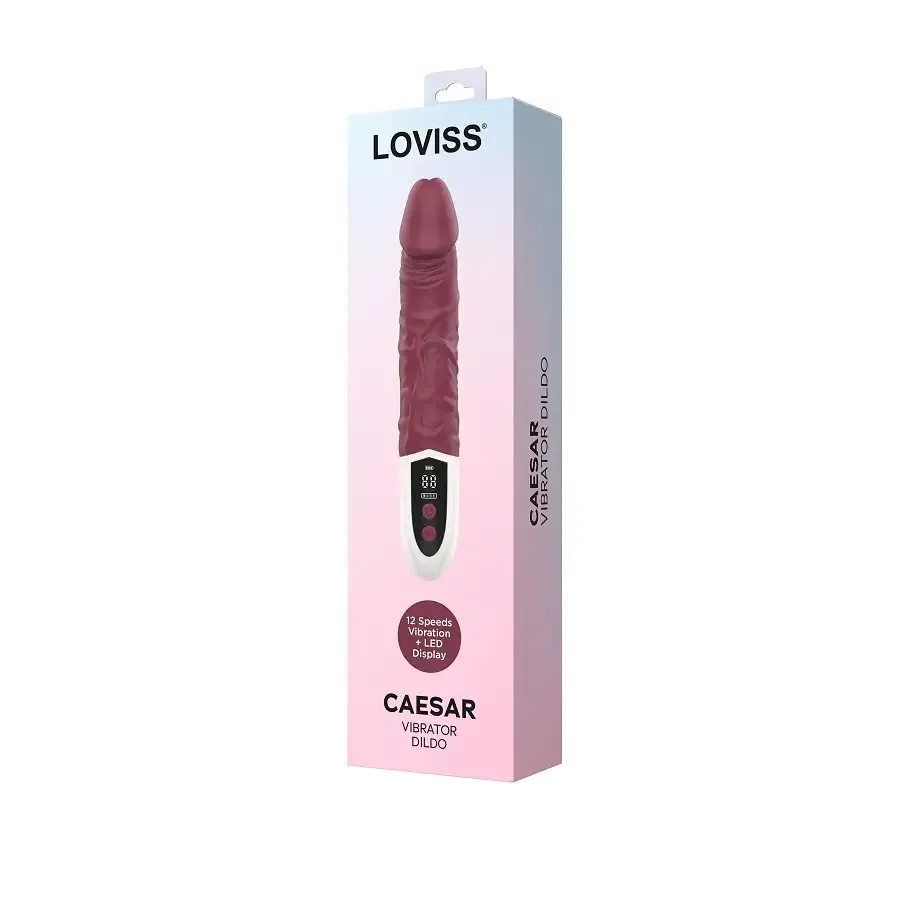 Фалоімітатор з вібрацією Loviss Caeser Vibrator Dildo, реалістичний, 12 режимів Львів - фото 6