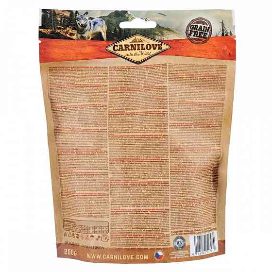 Ласощі Carnilove Dog Crunchy Snack для собак, м'ясо страуса та ожина, 200 г Вінниця