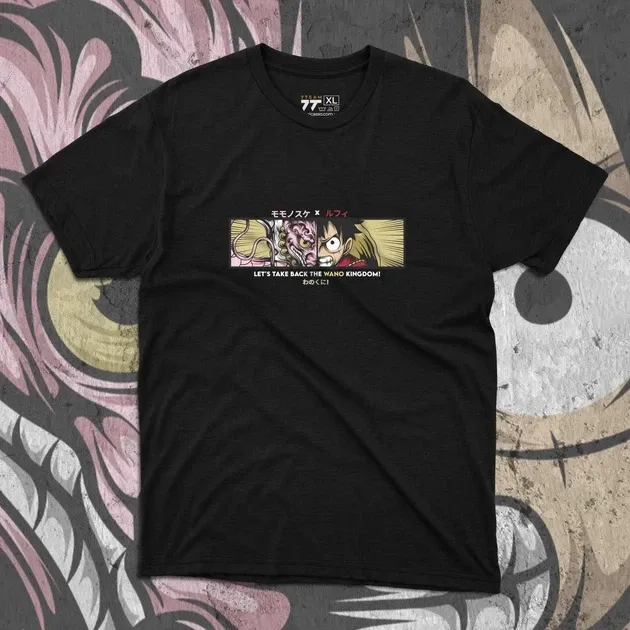 Футболка для підлітка хлопчика з принтом Ван Пис Luffy Wano Kingdom Розмір 160 Anime10251 Дніпро - фото 1