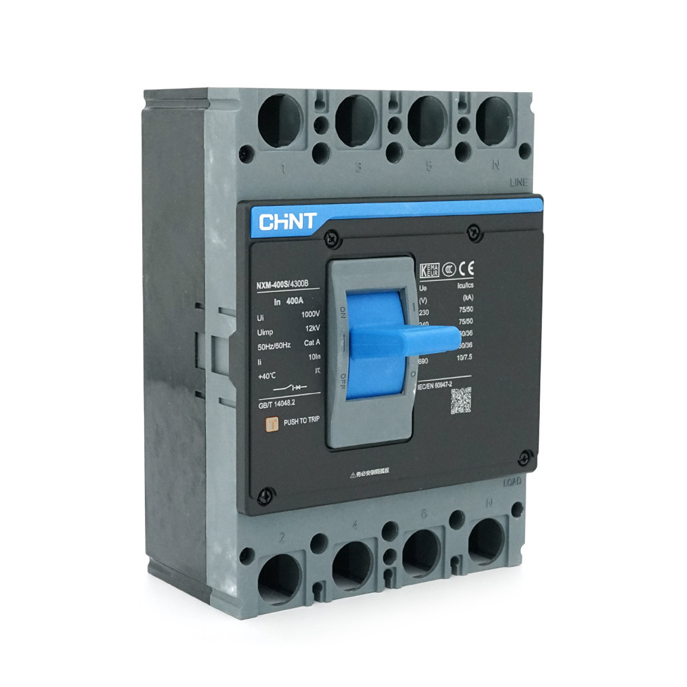 Автоматичний вимикач змінного струму CHINT CHNT NXM-400S-4300B-400A, 4P, 400A, 415V, 50/36kA, 8kV Київ - фото 1