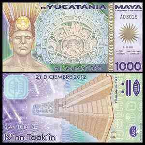 Yucatаnia / Юкатан - 1000 Soles de Oro 2012 - UNC Полтава
