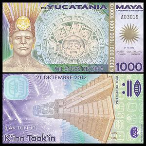 Yucatаnia / Юкатан - 1000 Soles de Oro 2012 - UNC Полтава - фото 1