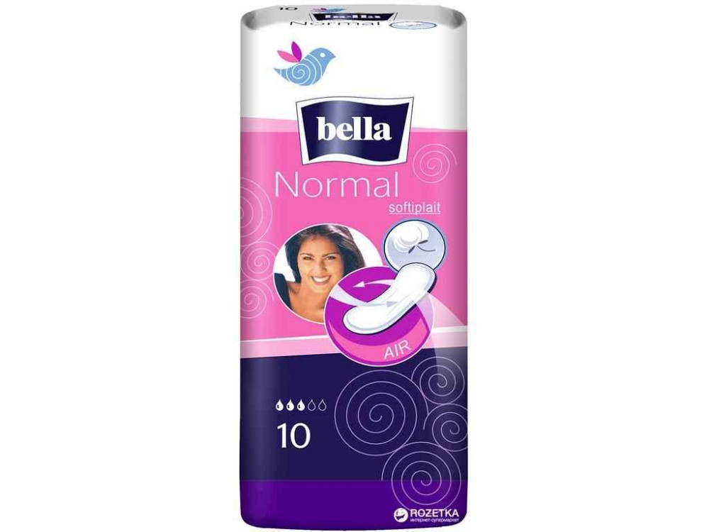 Прокладки гигиенические 10шт.3 к. без кр. (Normal Softiplait White Line) ТМ BELLA Solmir Киев - изображение 1