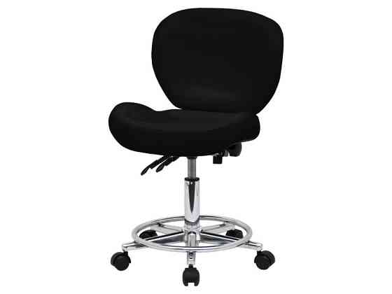 Стул для мастера мод. 881-2, со спинкой Черный Киев