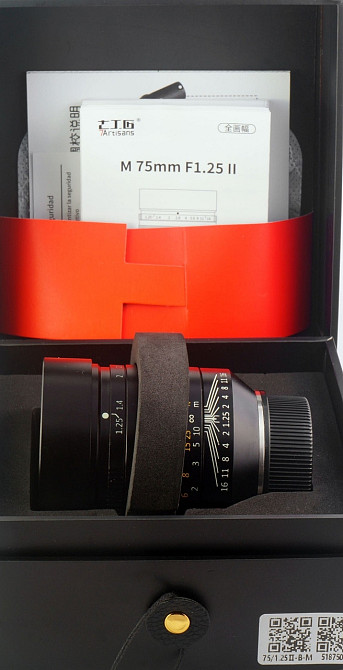 Объектив 7Artisans 75mm f/1.25 II MF для Leica M. Харьков - изображение 1