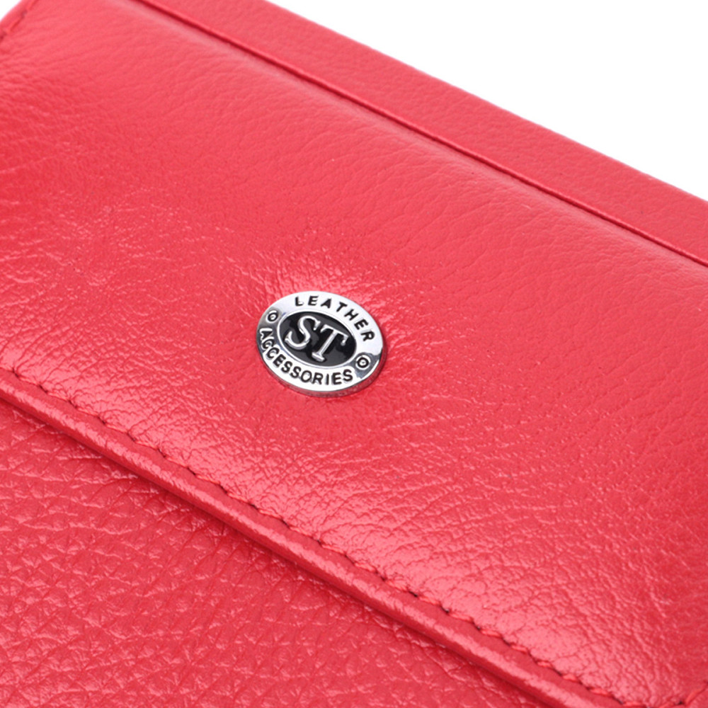 Женское удобное портмоне из натуральной кожи ST Leather 22723 Красный Киев - изображение 6