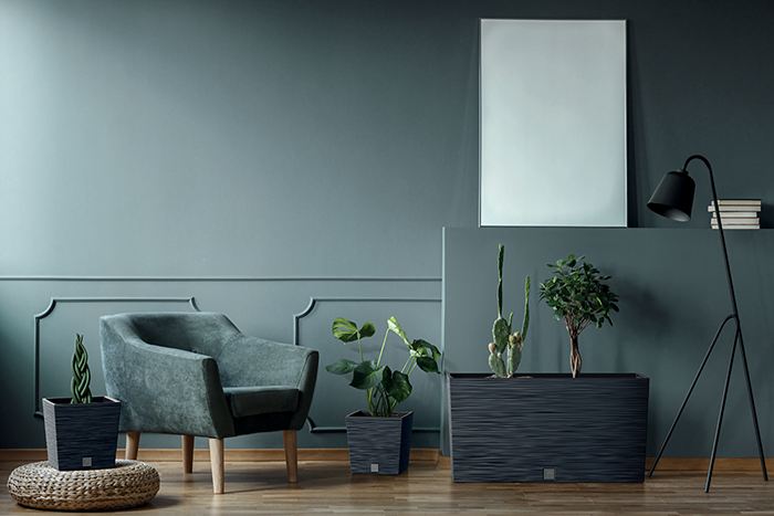 Горшок для растений Prosperplast Furu Square Low - синий, 7,5/10 л Киев - изображение 3