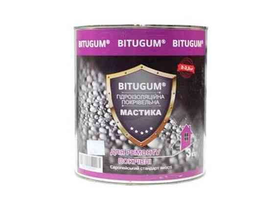 Мастика гідроізоляційна покрівельна 3кг ТМ BITUGUM Київ