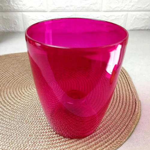 Вазон Орхідея 12*14см малиновий прозорий Алеана Житомир - изображение 3