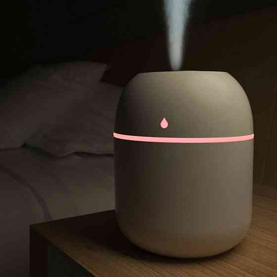 Портативний ультразвуковий зволожувач повітря 220 мл рожевий Київ