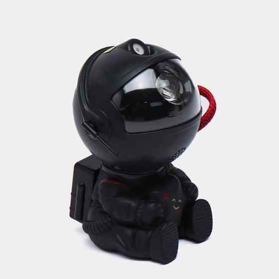 Лазерный ночник-проектор звездного неба Космонавт, с USB + пульт, Черный / Детский светильник-ночник звездное небо Киев