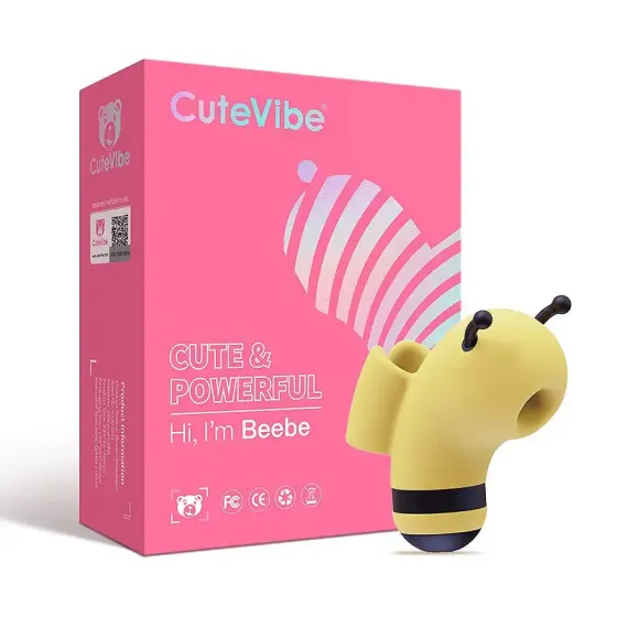Вакуумний стимулятор із мікрострумами CuteVibe Beebe Yellow, на палець Львів
