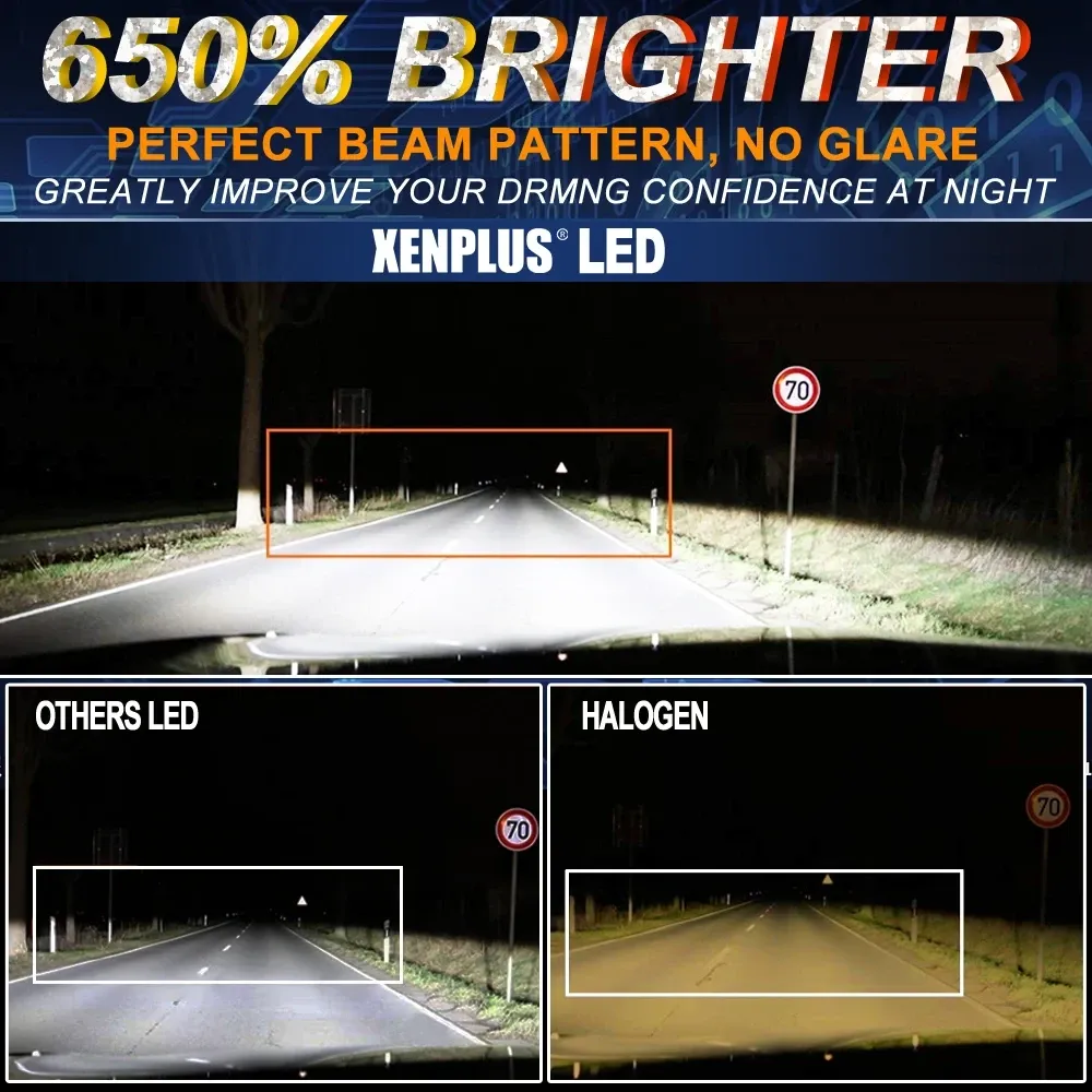 Светодиодные LED лампы XENPLUS F7 (H4/H7/H11/9005/9006) — 24000LM, 60W, 6500K, активное охлаждение Киев - изображение 9