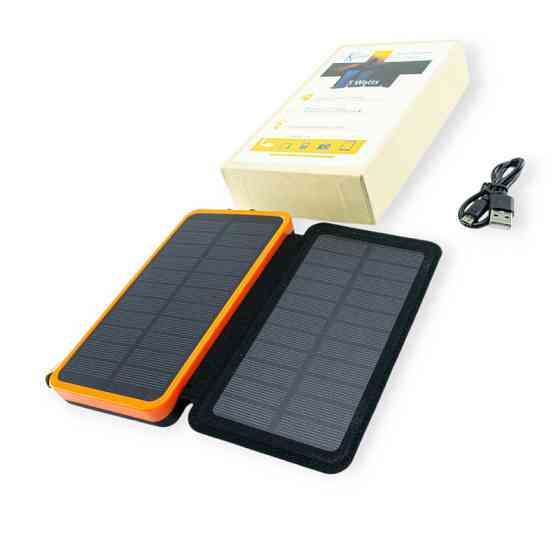 Повербанк 20000 mAh плюс 2 солнечные панели, 2 USB выход, заряд через MicroUSB Мукачево