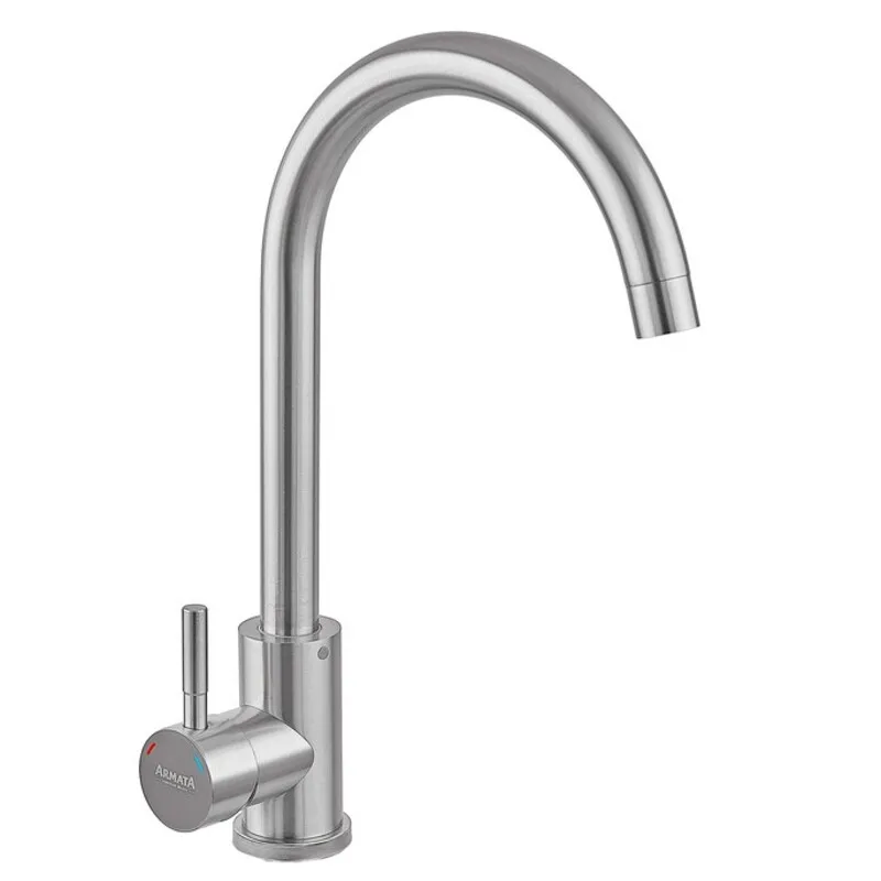Кухонний змішувач Armata SUS-011 з нержавіючої сталі (CH6484) Харків - фото 1