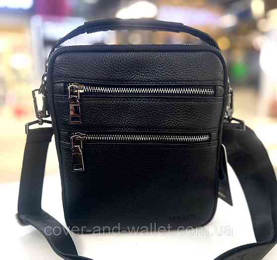 Стильная мужская кожаная сумка-барсетка с ручкой на много отделений Rekarti 114 Киев