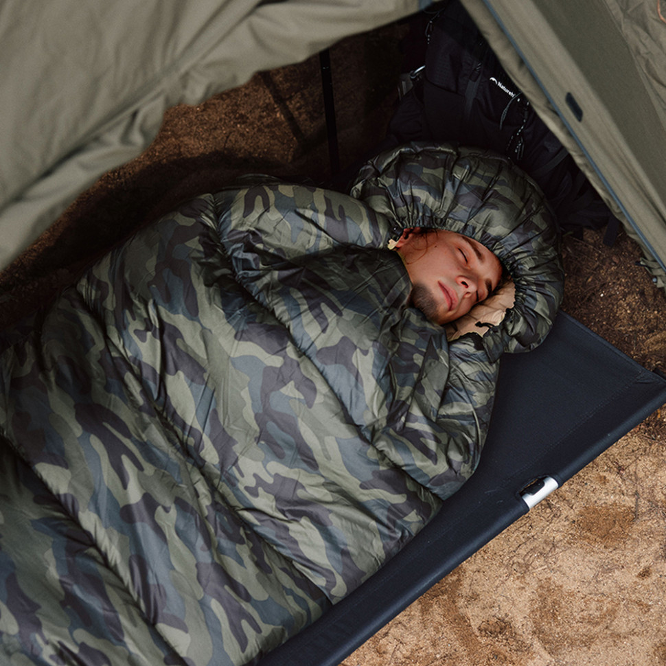 Спальний мішок з капюшоном Naturehike M320 CNK2350WS023 лівий (Зелений камуфляж) Вінниця - фото 6