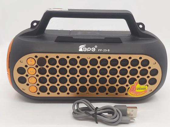 Мультимедийная колонка радиоприемник Fepe FP-23-S Bluetooth с солнечной панелью и фонариком Винница