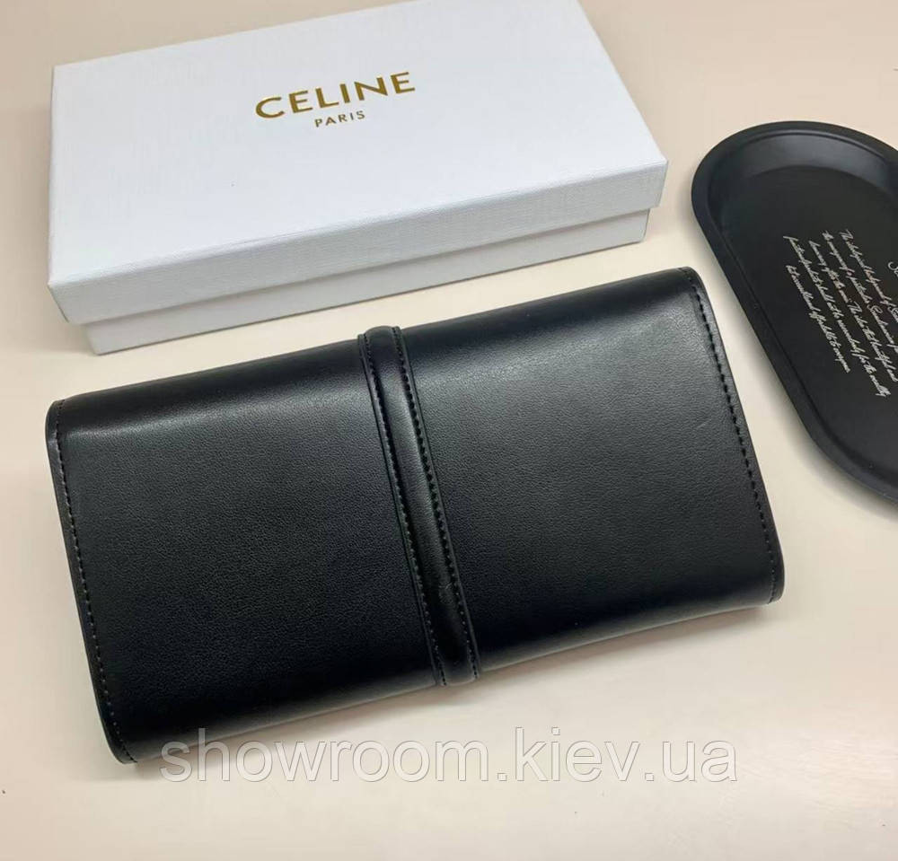 Жіночий брендовий гаманець Celine (924) black Київ - фото 5