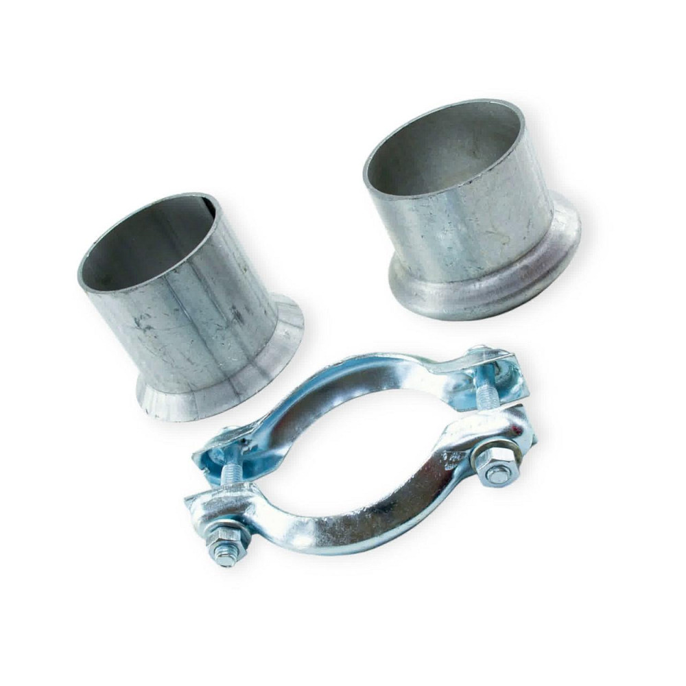 Хомут глушителя (d-61 мм) ГАЗ 2410 Волга с патрубком (1 болт) FA1 Мукачево - изображение 2