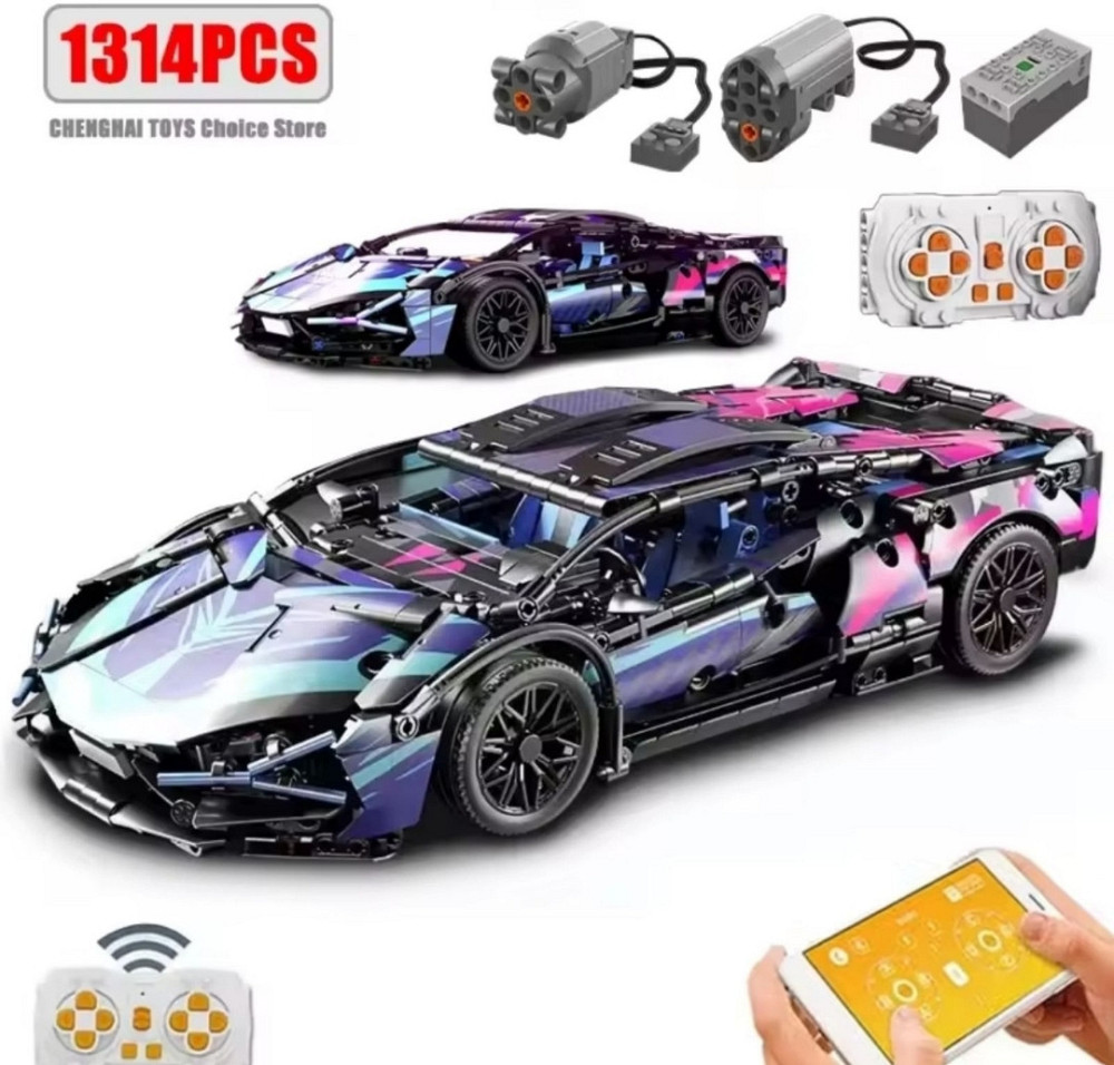 Конструктор 1в1 Lamborghini Sian Technic Lego з Керуванням 1280 + шт. Харків - фото 2