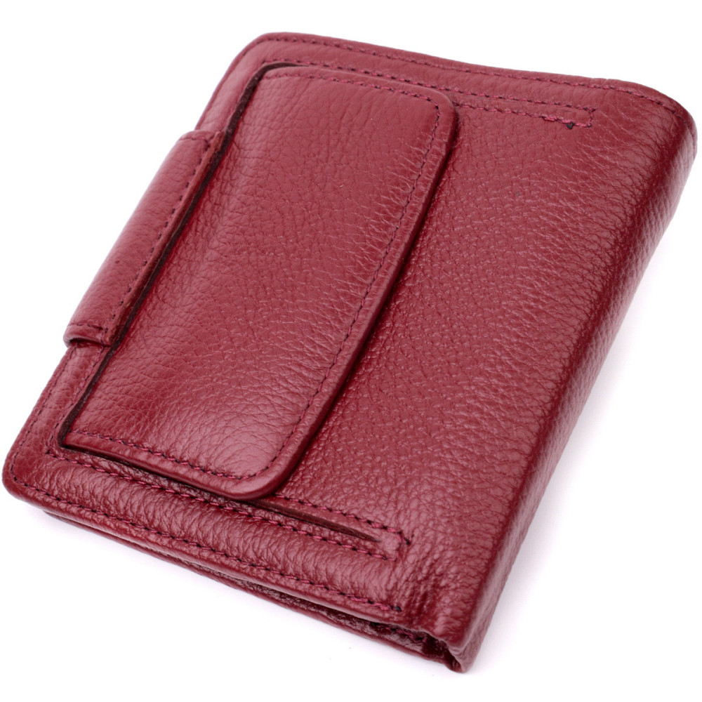 Женский кошелек вертикального типа из натуральной кожи ST Leather 22452 Бордовый Киев - изображение 2