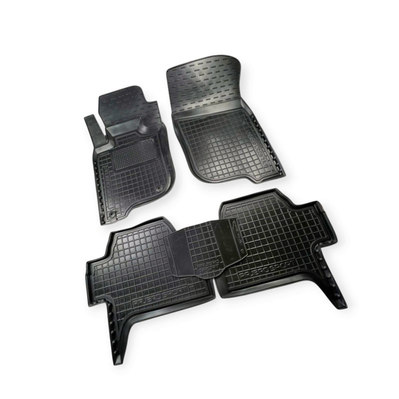 Килимки mitsubishi padjero sport 2008-2016 борт 2,5см, з перемичкою салону Мукачево - фото 1