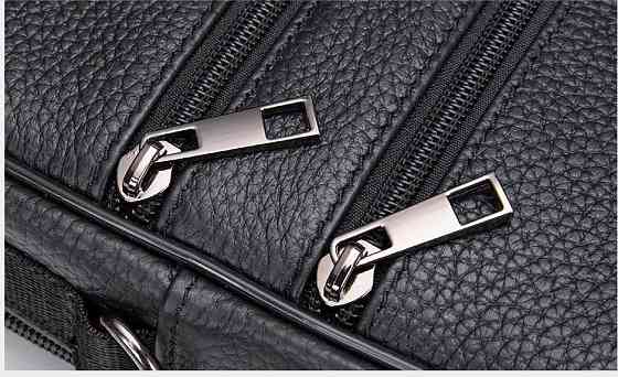 Мессенджер мужской кожаный 20345 Vintage Черный Киев