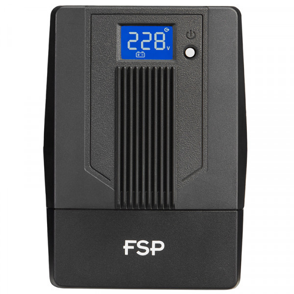 ДБЖ FSP iFP-800, 800ВА/480Вт, USB, LCD, 2хSchuko, AVR, Black (PPF4802000) Киев - изображение 1