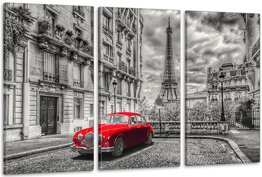 Модульная картина в гостиную / спальню  Червона машина   ART-256_3A Киев - изображение 1