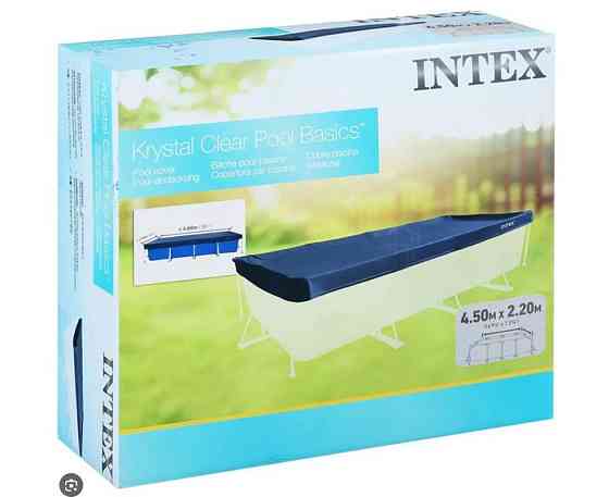 Тент накрытие для прямоугольного бассейна 450х220 см Intex 28039 Киев