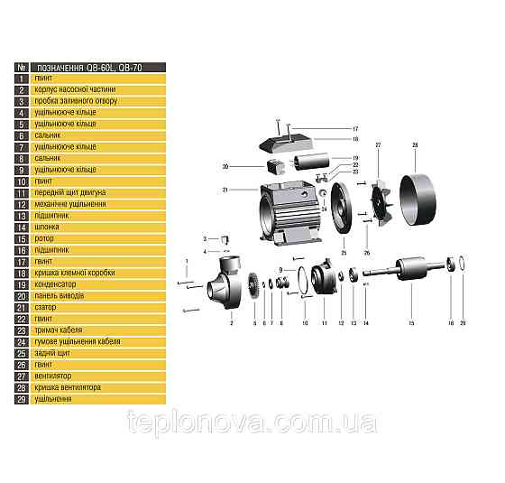 Насос вихревой Optima QB-60 L 0,37кВт Черновцы