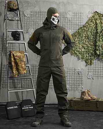 Костюм чоловічий олива софт йшов весна демісезонний хакі L Одеса