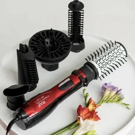 Фен-щетка для волос 5в1 Domotec/RAF R-416 1200Вт 4 насадки с диффузором Одесса - изображение 1