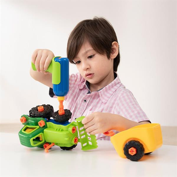 Конструктор Edu-Toys Трактор з шуруповертом 29 деталей (JS030) Харків - фото 5