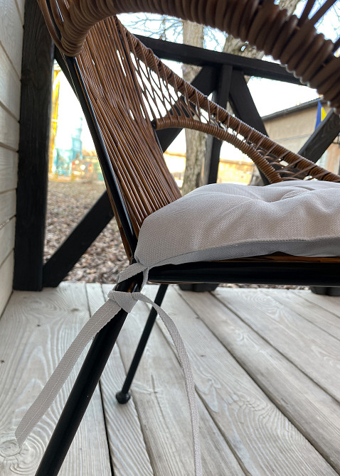 Подушка для стільців (38x38х5 см) Decorator Sawana колір світло-сірий 84-114 Київ - фото 7