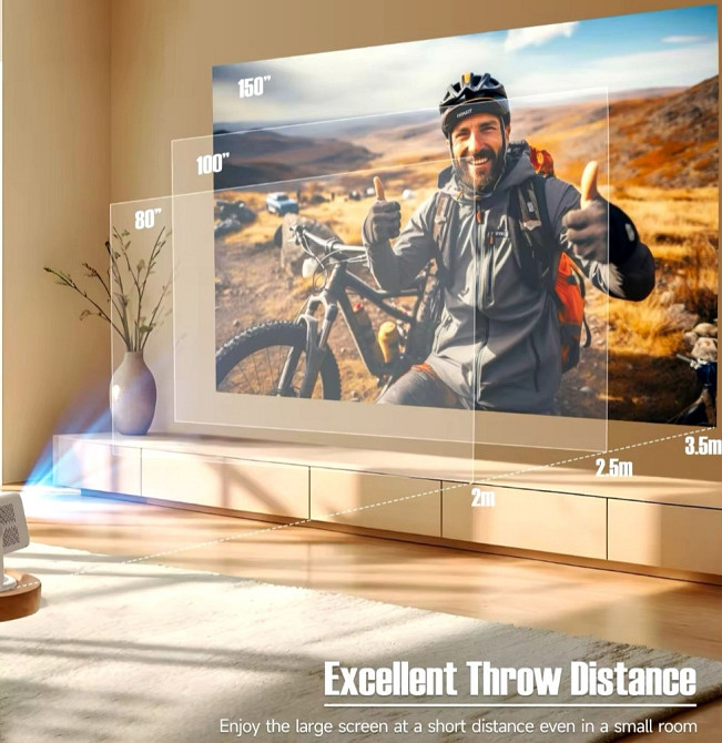 Проєктор MAGCUBIC L018 кращий, ніж HY 350 4K Android Auto Focus Харків - фото 3