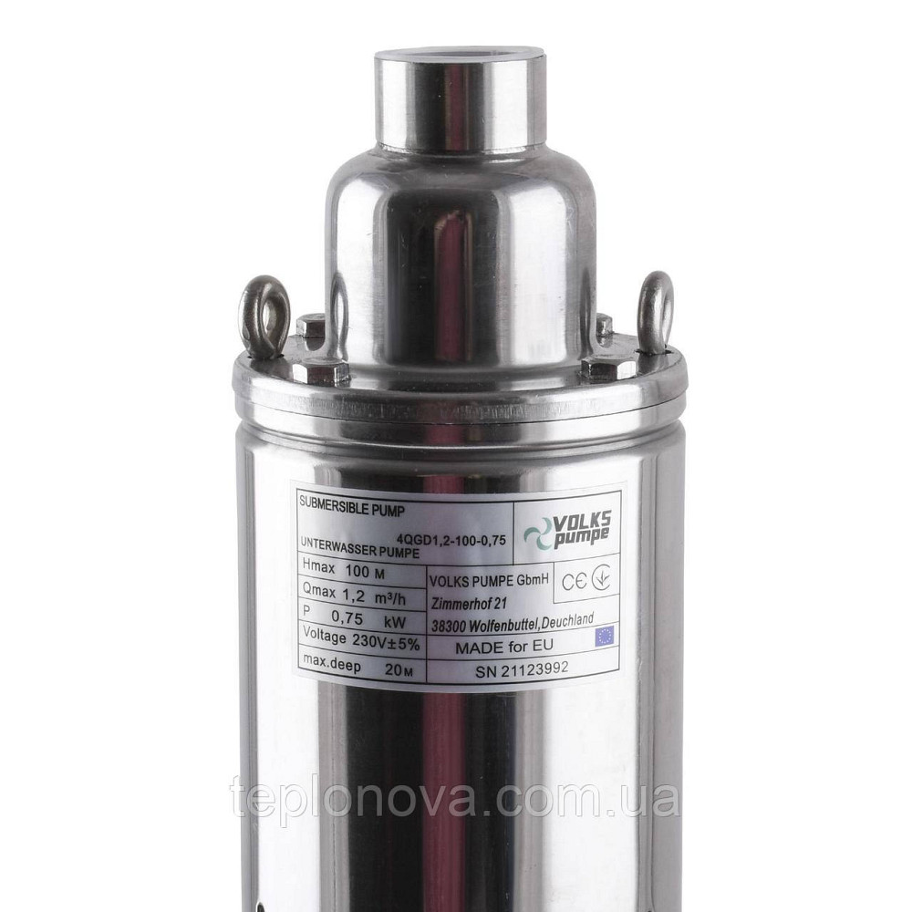 Насос скважинный шнековый  VOLKS pumpe  4 QGD 1,2-100-0,75кВт +кабель 15м Черновцы - изображение 3