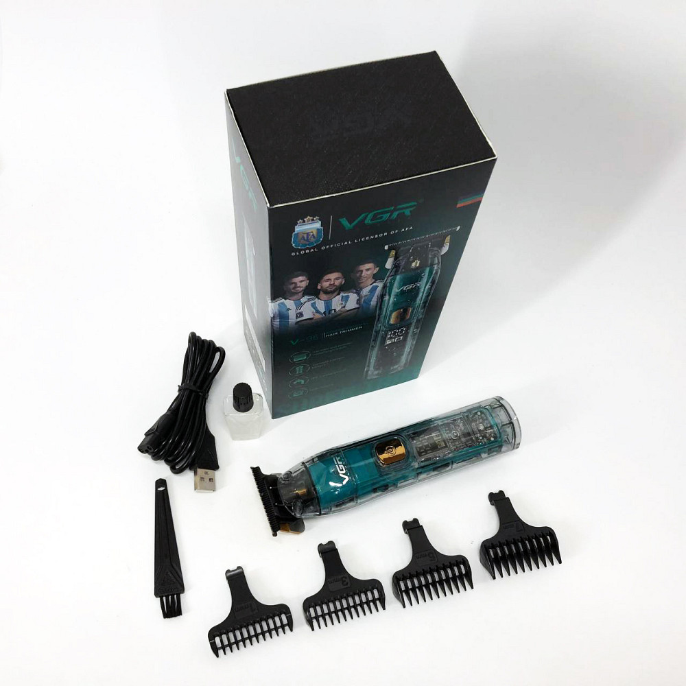 Електромашинка для волосся VGR, Машинка для стрижки чоловіча Машинка стрижки волосся і потилиці KH-89 Львів - фото 10